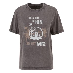 Mi2 majica s kratkimi rokavi v sivi barvi z motivom "Hin"